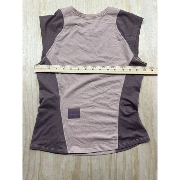 Lululemon Cap Sleeve Hiking Tank Top Pink Clay / Dark Oxide Sz 4 - Picture 3 of 3